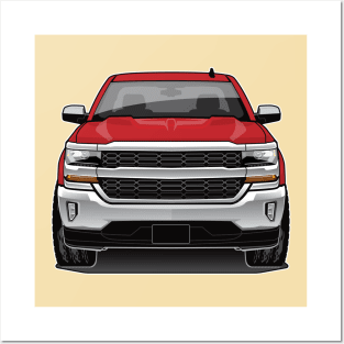 2018 Chevy 1500 Pick up Red Posters and Art